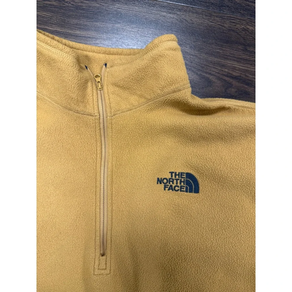 The North Face Men's Glacier 1/4 Zip Fleece Pullover - Tan / Camel (Large)